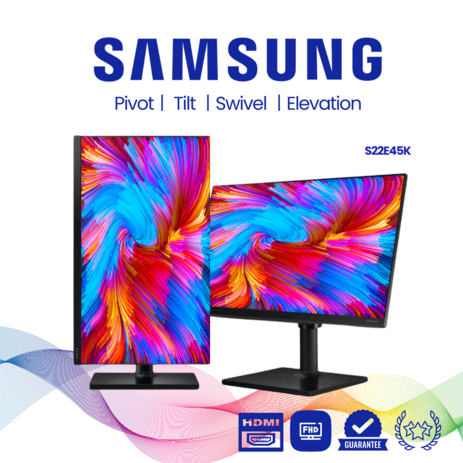 삼성전자 LS22E45K AA급 22인치 FHD LED HDMI지원 피벗모니터 듀얼용 사무용 CCTV용 [아이리스특가]-추천-상품