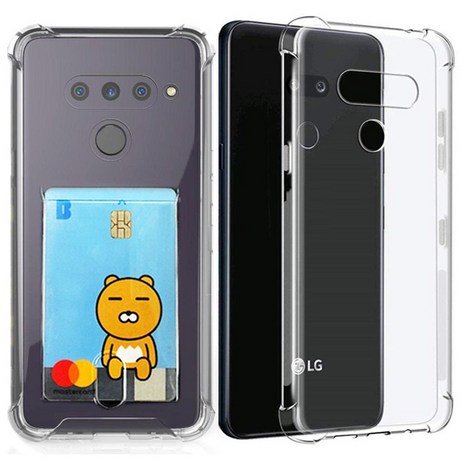 스톤스틸 lg v50 케이스 1+1 세트 엘지 V 50 투명 카드 수납 에어 범퍼 쿠션 케이스 + 에어 범퍼케이스-추천-상품