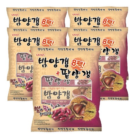 크라운 밤양갱 + 팥양갱, 400g, 5세트-추천-상품