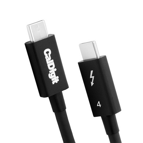 칼디짓 CalDigit 썬더볼트4 케이블 2미터 0.8미터 C타입 USB4 8K 100W, 1개-추천-상품