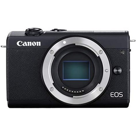 캐논 eos m200 미러리스 디지털 카메라 eosm200wh-1545isstmlk 표준 줌 키트 화이트, 블랙(블랙 19-3911 tcx), 바디, 일반판-추천-상품