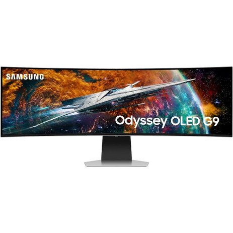 SAMSUNG 49인치 오디세이 G9시리즈 DQHD 1000R 커브드 게이밍 모니터 1ms GtG VESA 디스플레이HDR 1000 240Hz AMD FreeSync, Aluminum Silver_49-inch OLED G, 1개-추천-상품