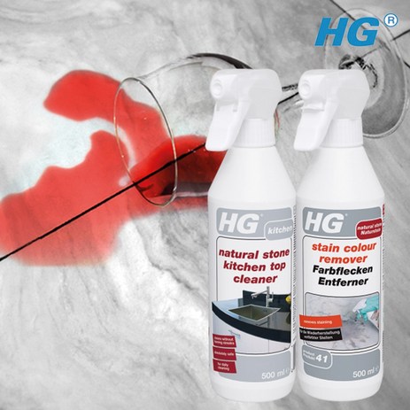 HG 대리석 청소세제 클리너 2종세트 천연대리석 얼룩제거 청소 세정제, 2개, 500ml-추천-상품
