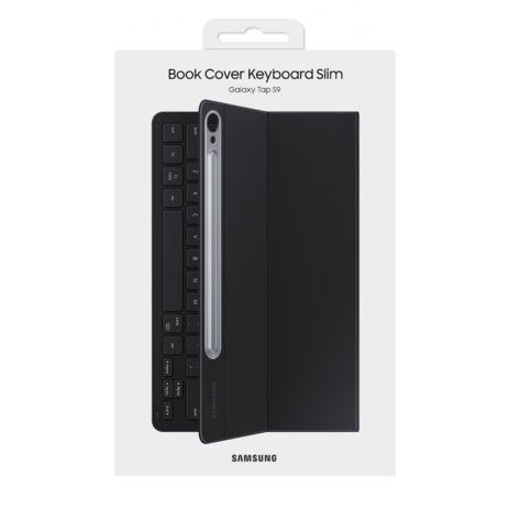 [삼성전자] 갤럭시탭S9 슬림 키보드 북커버 케이스 / EF-DX710, (EF-DX710UBKGKR), 블랙-추천-상품