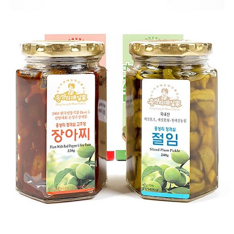 홍쌍리매실 고추장장아찌220g+매실절임240g, 2개, 220g-추천-상품