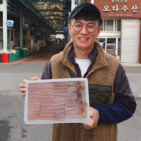 오다수산 전라도 목포 흑산도 국내산 홍어 국산 500g 1kg ( 홍어애 회초장 증정), 1개, 싱싱 국내산 500g-추천-상품