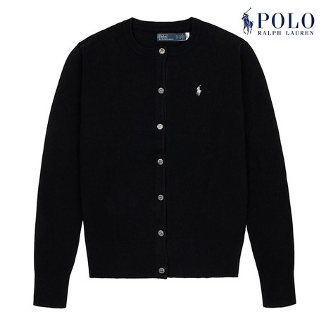 [POLO RALPH LAUREN] 폴로 랄프로렌 여성 코튼 블렌드 가디건 블랙-추천-상품