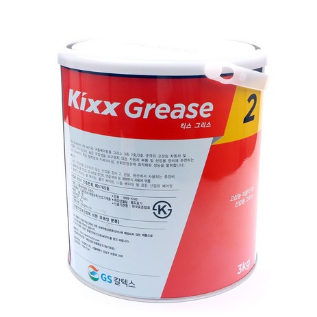 GS칼텍스 KIXX GREASE 2 3KG 킥스 그리스 2 산업용 그리스, 1개-추천-상품