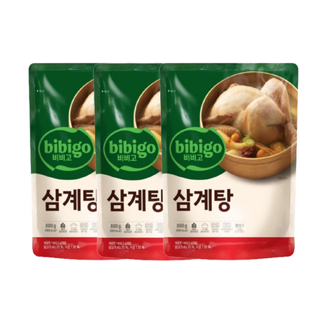 비비고 복날삼계탕 800g, 3개-추천-상품