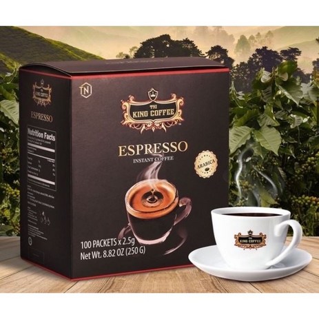 킹커피 킹 커피 에스프레소 TNI KING COFFEE Espresso 250g [정품], 8개, 100개입-추천-상품