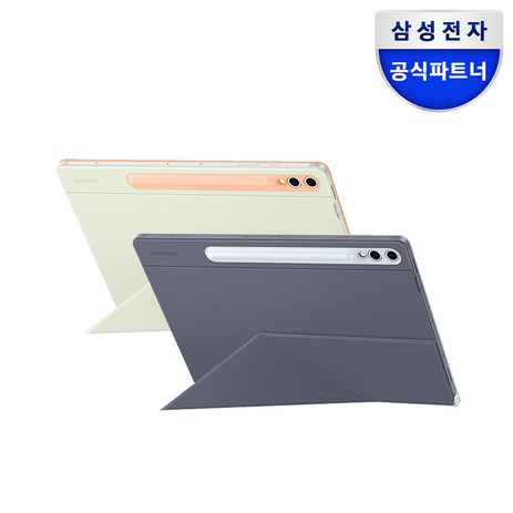 삼성 정품 갤럭시 탭S10 플러스 케이스 스마트 북커버 (탭S9플러스 탭S9FE플러스 호환), 오렌지=(EF-BX810POEGKR), 1개-추천-상품
