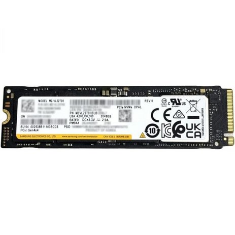 삼성 SSD 2TB PM9A1 M.2280 80mm MZVL22T0HBLB NVMe PCIe 4.0 솔리드 스테이트 드라이브 for Dell HP Lenovo 노트북 데스크톱 울트-추천-상품