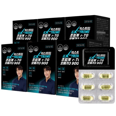 익스트림 초임계 r-TG 오메가3 900mg, 6개, 30정-추천-상품