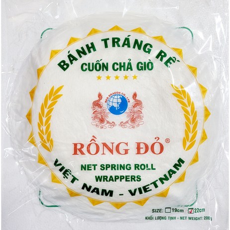 짜조 스프링롤 그물망피 BANH TRANG RE 반짱레 22cm 200g, 1개-추천-상품