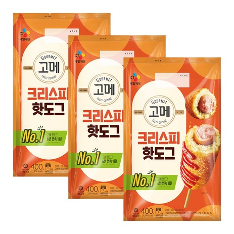 고메 크리스피핫도그 400g x 3개-추천-상품