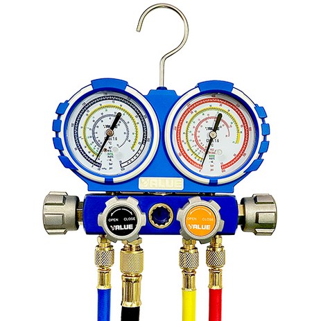 밸류(VALUE) 4밸브 매니폴드게이지 VMG-4-R410A, 1개-추천-상품