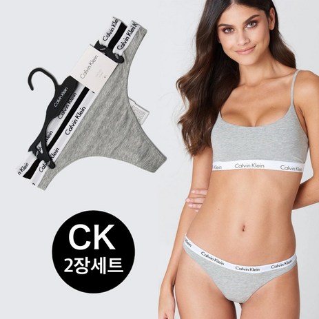 CK 여성 티팬티 QD1645O 906 2PACK SET-추천-상품