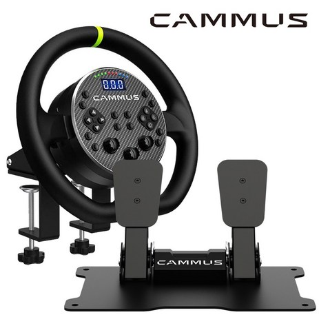 CAMMUS C5 DD 레이싱휠 스마트브라켓 CP5 2패달 세트 (PC전용 5Nm 공식수입), 1세트-추천-상품