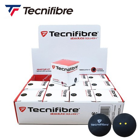 [정품] 테크니화이버 스쿼시볼1박스(12개입) 공인시합구소모품, 12개-추천-상품