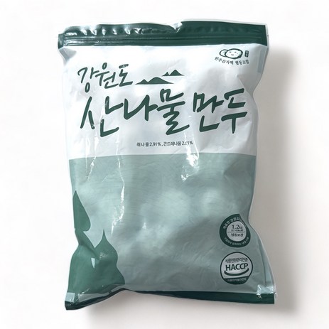 토박이마을 강원도 산나물 만두, 1.2kg, 1개-추천-상품