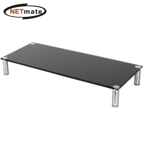 강원전자-넷메이트-NM-GCD02BN-다용도-강화유리-받침대(블랙/중)-본상품-추천-상품