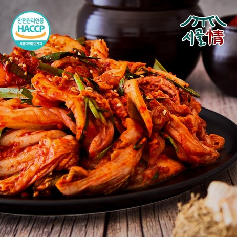 [시골정] 겉절이 2+1 총 3kg 전라도 김치 100% 국내산 HACCP 인증 배추김치 무배 당일발송, 1개-추천-상품