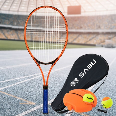 SABU 테니스 리턴볼 혼자 연습 풀세트, 혼합색상, 1세트-추천-상품