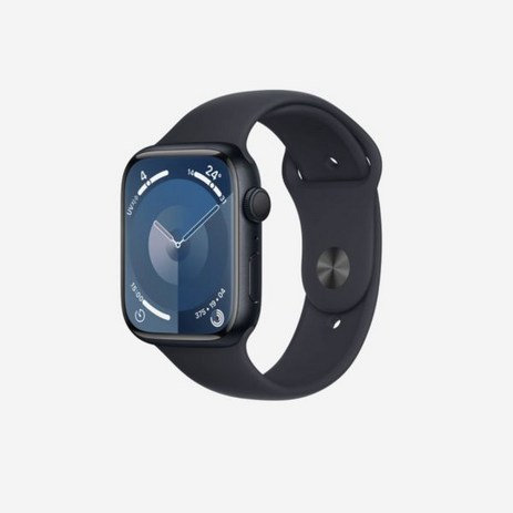 Apple Watch 945mm 위치추적기 미드나이트 알루미늄 보호 커버 체육 밴드 S/M (국내 정식 발매 제품) 애플시계 연속물 체육밴드 미드나잇 (대한민국어 버전)-추천-상품