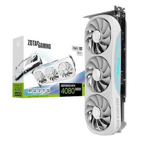 HIT ZOTAC GAMING 지포스 RTX 4080 SUPER Trinity OC D6X 16GB White /정품/오늘출발/안심포장-추천-상품