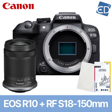 [캐논 정품] EOS R10/RF S18-150mm F3.5-6.3 IS STM 렌즈 KIT+액정필름+포켓융 /ED, 01 캐논정품 R10+RF S18-150mm KIT-추천-상품