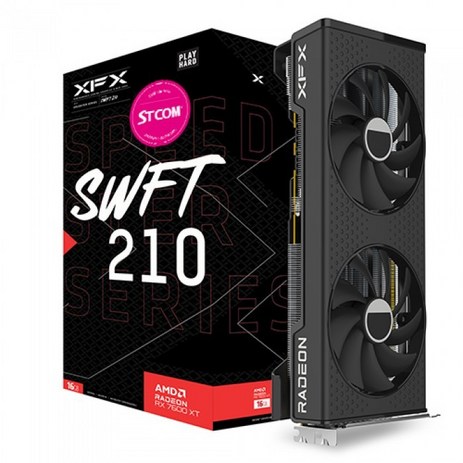 XFX 라데온 RX 7600 XT SWFT 210 CORE D6 16GB-추천-상품