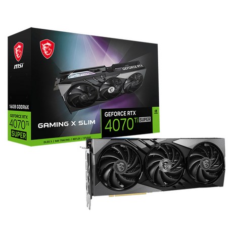 MSI 지포스 RTX 4070 Ti SUPER 게이밍 X 슬림 D6X 16GB 트라이프로져3-추천-상품