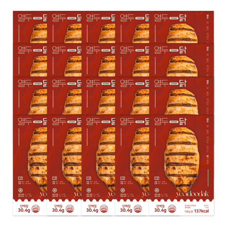 [열두닭] 오븐으로만 조리한 닭가슴살 오리지널 훈제맛, 100g, 100개-추천-상품