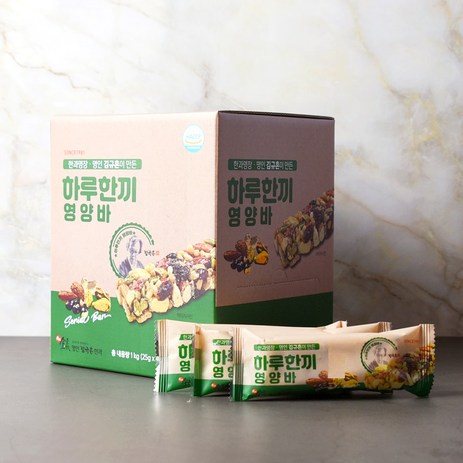 김규흔 한과 하루한끼 영양바 25g x 40개입 총 1kg, 40개-추천-상품