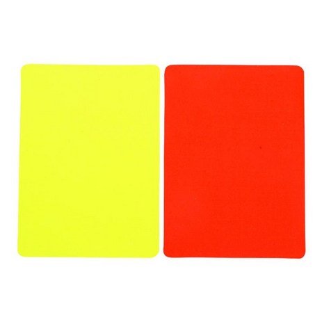 축구 심판 카드 세트 배구 캠퍼스 게임 축구 경기 농구를 위한 레드 카드 및 옐로우 카드 PVC 심판 장비, 카드만 가능-추천-상품