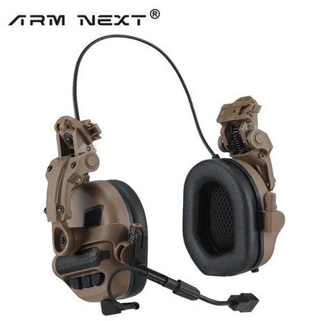 헤드셋 ARM NEXT F30 야외 소음 방지 사운드 증폭 전자 사격 귀마개 청력 보호대, [02] 전술헤드셋 brown, 1개-추천-상품