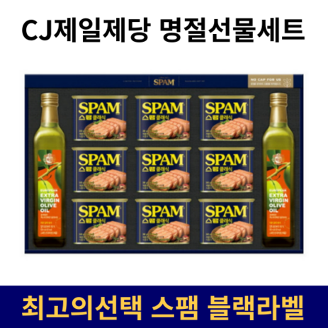 CJ제일제당 명절선물세트 스팸 카놀라유 복합, 1개-추천-상품