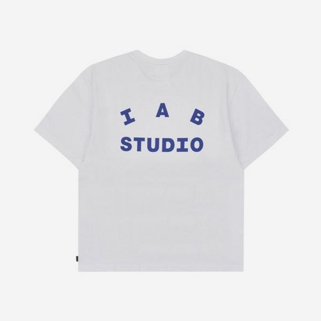 [정품] 아이앱 스튜디오 티셔츠 화이트 네이비 - 22FW IAB Studio 티셔츠White Navy 여자 반팔 라운드티 428450-추천-상품