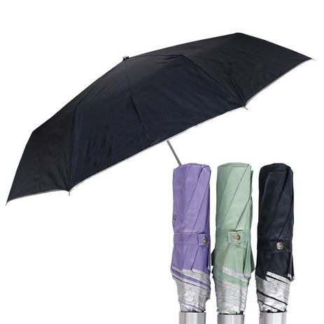 베이직 3단 수동 우산 3세트 튼튼한 접이식 경량 휴대용 미니 예쁜 삼단-추천-상품