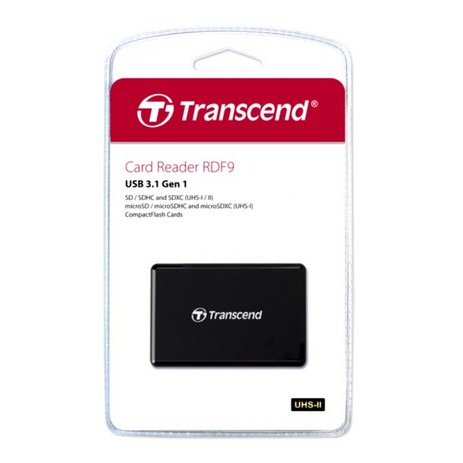 트랜센드 USB 3.0 멀티 카드 리더기 TS-RDF9K, 블랙-추천-상품