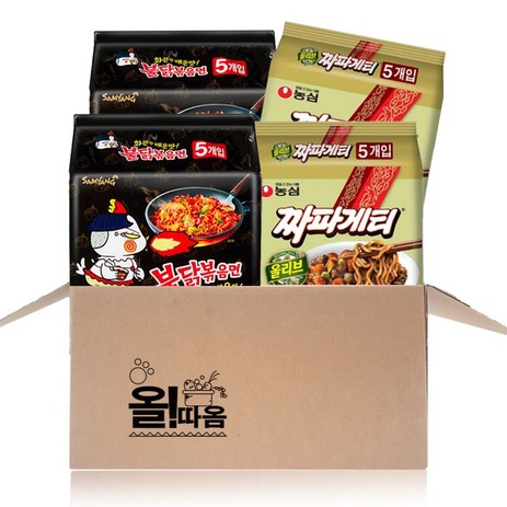 올따옴) 농심 짜파게티 봉지 10봉+삼양 불닭볶음면 봉지 10봉, 1개-추천-상품