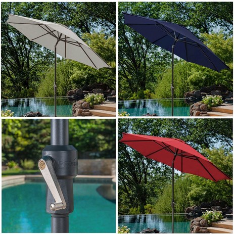 코스트코 정원용 파라솔 우산 지름 3.0m 야외용 정원우산 카페파라솔, 베이지-추천-상품