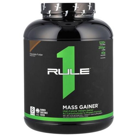 Rule One Proteins Mass Gainer™ 초콜릿 퍼지 2.60kg(5.73lbs), 2.6kg, 1개-추천-상품