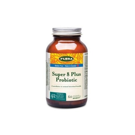 Flora Super 8 Plus Probiotic 420억 60 식물성 캡슐, 60개, 1개-추천-상품