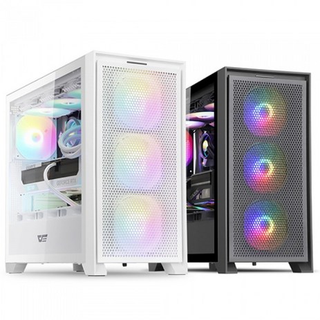 darkFlash DRX90 MESH RGB 강화유리 (블랙) 미들타워 PC케이스-추천-상품