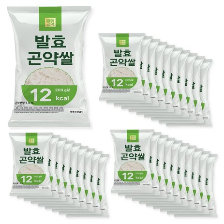 빼빼곤약 발효곤약쌀 200g x 30팩 (100g당 7kcal), 30개-추천-상품