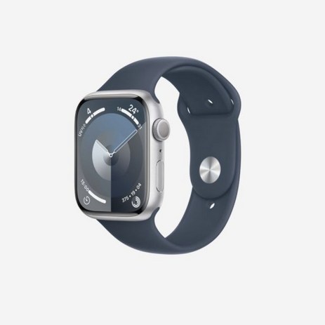 Apple Watch 945mm 위치추적기 은색 알루미늄 보호 커버 체육 밴드 S/M 스톰 파랑 (국내 정식 발매 제품) 애플시계 연속물 체육밴드 스톰파랑 (대한민국어 버전)-추천-상품