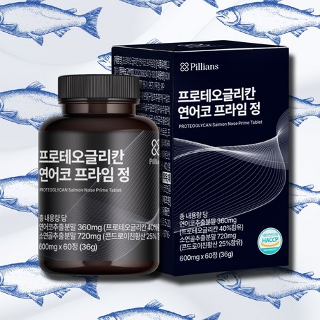 프로테오글리칸 연어코연골추출물 600mg 식약처 HACCP 인증, 60정, 1개-추천-상품