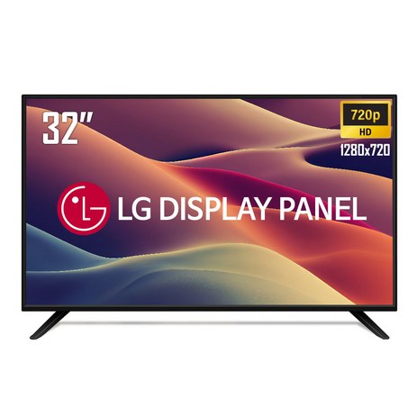 화봄 32인치 TV LG패널 HD LED TV 가정용 원룸 HDR 캠핑용 CR320HD 벽걸이 기사방문설치, 고객직접설치, 벽걸이형-추천-상품