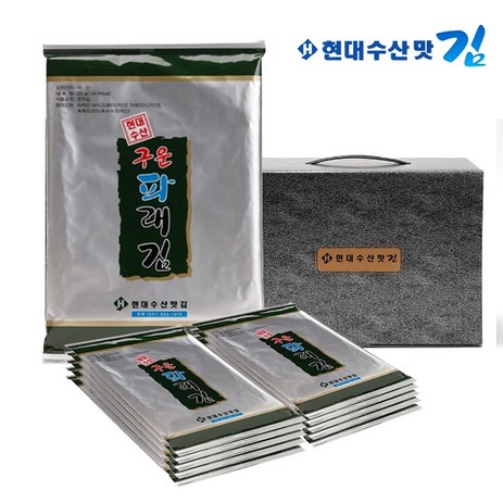 기타 현대수산맛김 보령대천김 파래김 9봉 X 2박스, 180g, 2개-추천-상품